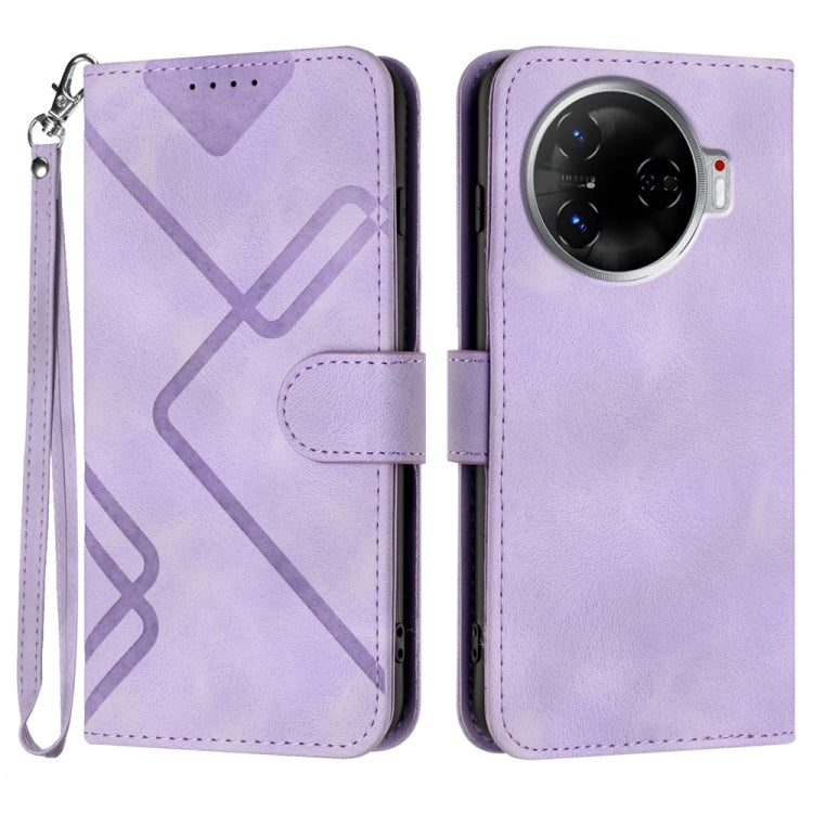 Line Pattern Skin Feel Leather Phone Case, For Tecno Spark Go 5G 2025 / Hot 60i 5G, For Tecno Camon 30 Pro, For Tecno Pova 6 Pro, For Tecno Spark 20 Pro, For Tecno Spark 20, For Tecno Spark Go 2024, For Tecno Camon 20 Premier                           ...
