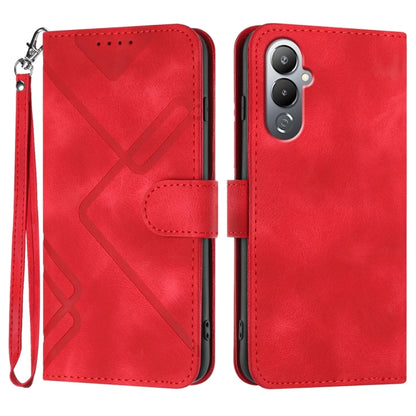 Line Pattern Skin Feel Leather Phone Case, For Tecno Spark Go 5G 2025 / Hot 60i 5G, For Tecno Camon 30 Pro, For Tecno Pova 6 Pro, For Tecno Spark 20 Pro, For Tecno Spark 20, For Tecno Spark Go 2024, For Tecno Camon 20 Premier                           ...