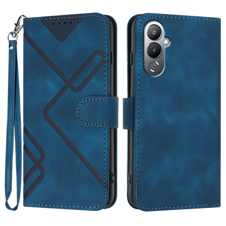 Line Pattern Skin Feel Leather Phone Case, For Tecno Spark Go 5G 2025 / Hot 60i 5G, For Tecno Camon 30 Pro, For Tecno Pova 6 Pro, For Tecno Spark 20 Pro, For Tecno Spark 20, For Tecno Spark Go 2024, For Tecno Camon 20 Premier                           ...