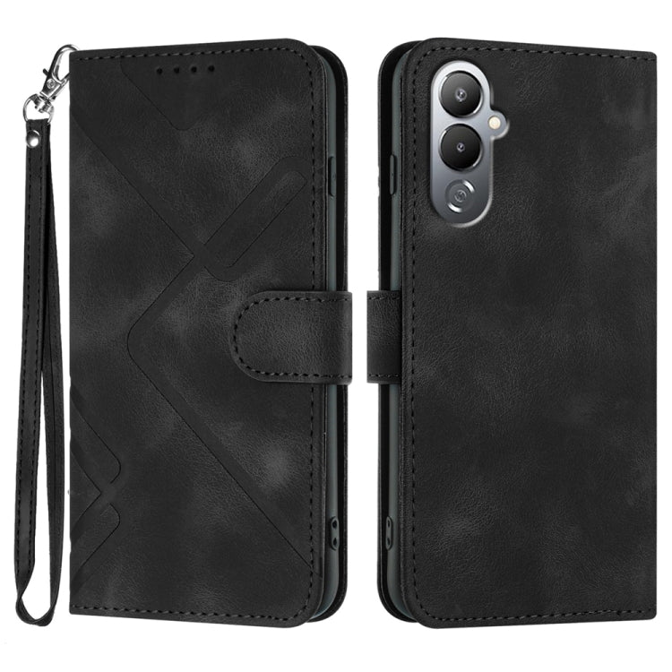 Line Pattern Skin Feel Leather Phone Case, For Tecno Spark Go 5G 2025 / Hot 60i 5G, For Tecno Camon 30 Pro, For Tecno Pova 6 Pro, For Tecno Spark 20 Pro, For Tecno Spark 20, For Tecno Spark Go 2024, For Tecno Camon 20 Premier                           ...