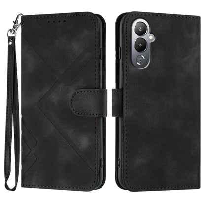 Line Pattern Skin Feel Leather Phone Case, For Tecno Spark Go 5G 2025 / Hot 60i 5G, For Tecno Camon 30 Pro, For Tecno Pova 6 Pro, For Tecno Spark 20 Pro, For Tecno Spark 20, For Tecno Spark Go 2024, For Tecno Camon 20 Premier                           ...