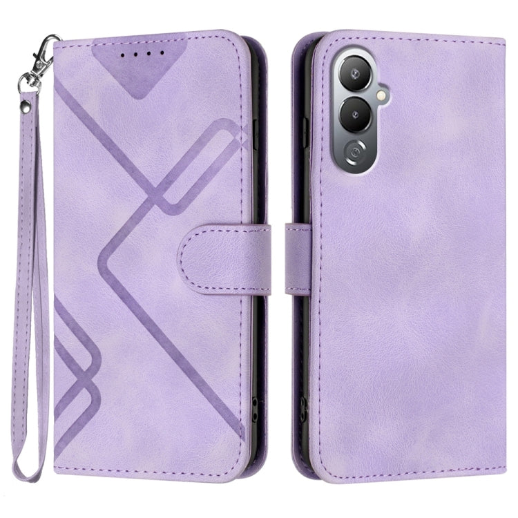 Line Pattern Skin Feel Leather Phone Case, For Tecno Spark Go 5G 2025 / Hot 60i 5G, For Tecno Camon 30 Pro, For Tecno Pova 6 Pro, For Tecno Spark 20 Pro, For Tecno Spark 20, For Tecno Spark Go 2024, For Tecno Camon 20 Premier                           ...