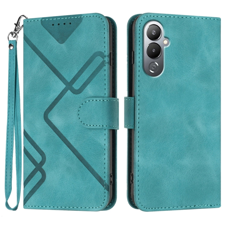 Line Pattern Skin Feel Leather Phone Case, For Tecno Spark Go 5G 2025 / Hot 60i 5G, For Tecno Camon 30 Pro, For Tecno Pova 6 Pro, For Tecno Spark 20 Pro, For Tecno Spark 20, For Tecno Spark Go 2024, For Tecno Camon 20 Premier                           ...