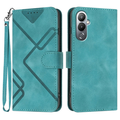 Line Pattern Skin Feel Leather Phone Case, For Tecno Spark Go 5G 2025 / Hot 60i 5G, For Tecno Camon 30 Pro, For Tecno Pova 6 Pro, For Tecno Spark 20 Pro, For Tecno Spark 20, For Tecno Spark Go 2024, For Tecno Camon 20 Premier                           ...
