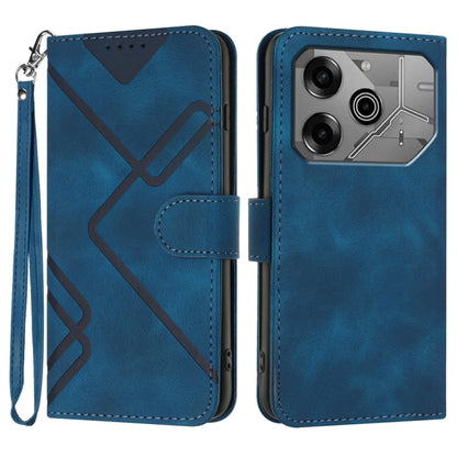 Line Pattern Skin Feel Leather Phone Case, For Tecno Spark Go 5G 2025 / Hot 60i 5G, For Tecno Camon 30 Pro, For Tecno Pova 6 Pro, For Tecno Spark 20 Pro, For Tecno Spark 20, For Tecno Spark Go 2024, For Tecno Camon 20 Premier                           ...