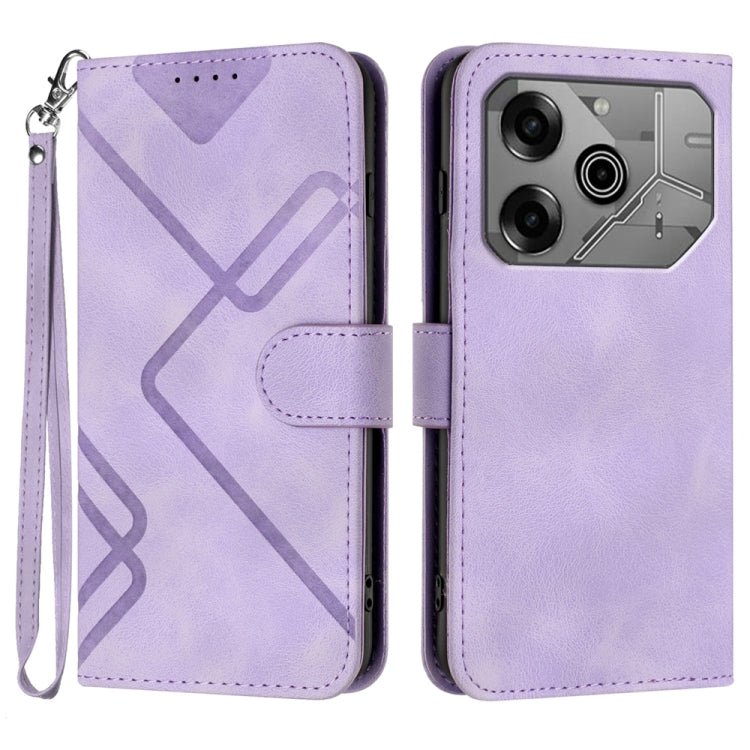 Line Pattern Skin Feel Leather Phone Case, For Tecno Spark Go 5G 2025 / Hot 60i 5G, For Tecno Camon 30 Pro, For Tecno Pova 6 Pro, For Tecno Spark 20 Pro, For Tecno Spark 20, For Tecno Spark Go 2024, For Tecno Camon 20 Premier                           ...