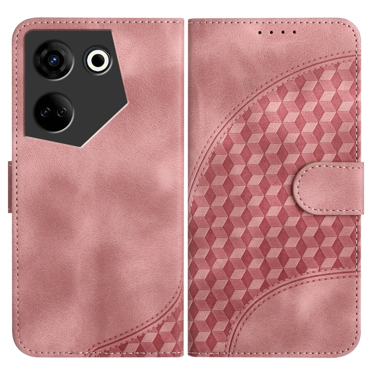 Elephant Head Embossed Phone Leather Case with Lanyard, For Tecno Camon 20/20 Pro 4G, For Tecno Spark 10C, For Tecno Spark 10 4G, For Tecno Spark Go 2023, For Tecno Spark 10 Pro, For Tecno Pova 4
