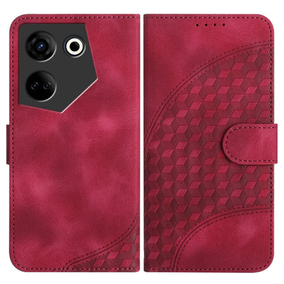 Elephant Head Embossed Phone Leather Case with Lanyard, For Tecno Camon 20/20 Pro 4G, For Tecno Spark 10C, For Tecno Spark 10 4G, For Tecno Spark Go 2023, For Tecno Spark 10 Pro, For Tecno Pova 4
