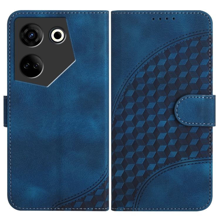 Elephant Head Embossed Phone Leather Case with Lanyard, For Tecno Camon 20/20 Pro 4G, For Tecno Spark 10C, For Tecno Spark 10 4G, For Tecno Spark Go 2023, For Tecno Spark 10 Pro, For Tecno Pova 4