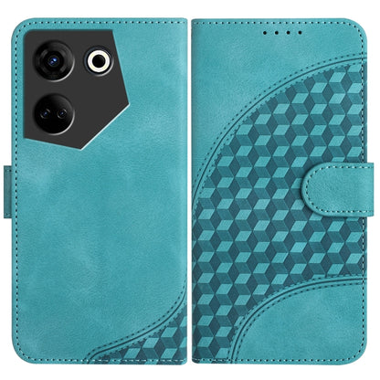 Elephant Head Embossed Phone Leather Case with Lanyard, For Tecno Camon 20/20 Pro 4G, For Tecno Spark 10C, For Tecno Spark 10 4G, For Tecno Spark Go 2023, For Tecno Spark 10 Pro, For Tecno Pova 4