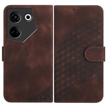 Elephant Head Embossed Phone Leather Case with Lanyard, For Tecno Camon 20/20 Pro 4G, For Tecno Spark 10C, For Tecno Spark 10 4G, For Tecno Spark Go 2023, For Tecno Spark 10 Pro, For Tecno Pova 4
