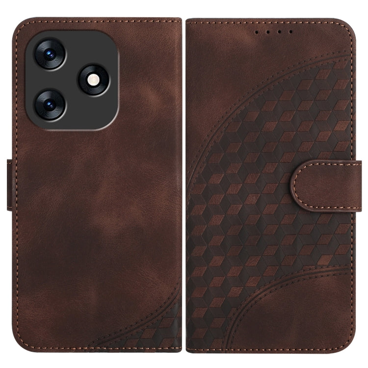 Elephant Head Embossed Phone Leather Case with Lanyard, For Tecno Camon 20/20 Pro 4G, For Tecno Spark 10C, For Tecno Spark 10 4G, For Tecno Spark Go 2023, For Tecno Spark 10 Pro, For Tecno Pova 4
