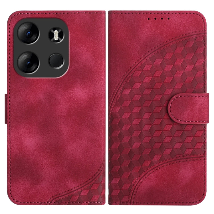 Elephant Head Embossed Phone Leather Case with Lanyard, For Tecno Camon 20/20 Pro 4G, For Tecno Spark 10C, For Tecno Spark 10 4G, For Tecno Spark Go 2023, For Tecno Spark 10 Pro, For Tecno Pova 4