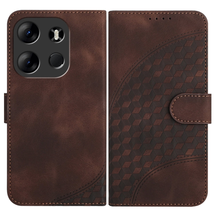 Elephant Head Embossed Phone Leather Case with Lanyard, For Tecno Camon 20/20 Pro 4G, For Tecno Spark 10C, For Tecno Spark 10 4G, For Tecno Spark Go 2023, For Tecno Spark 10 Pro, For Tecno Pova 4