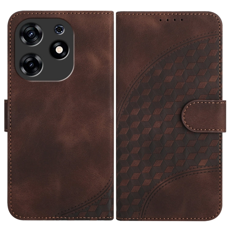 Elephant Head Embossed Phone Leather Case with Lanyard, For Tecno Camon 20/20 Pro 4G, For Tecno Spark 10C, For Tecno Spark 10 4G, For Tecno Spark Go 2023, For Tecno Spark 10 Pro, For Tecno Pova 4