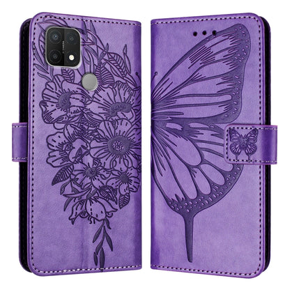 Embossed Butterfly Leather Phone Case, For OPPO A15 / A15s / A35 2021, For OPPO A92s, For OPPO A79 5G, For OPPO A79 5G Global