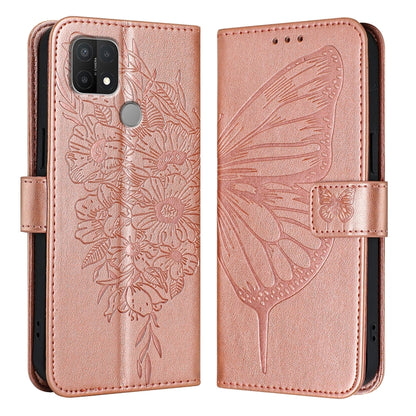 Embossed Butterfly Leather Phone Case, For OPPO A15 / A15s / A35 2021, For OPPO A92s, For OPPO A79 5G, For OPPO A79 5G Global