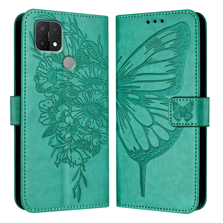 Embossed Butterfly Leather Phone Case, For OPPO A15 / A15s / A35 2021, For OPPO A92s, For OPPO A79 5G, For OPPO A79 5G Global