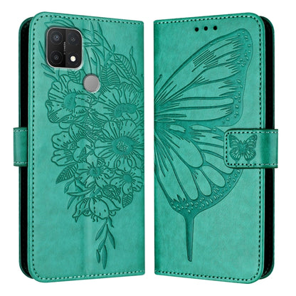 Embossed Butterfly Leather Phone Case, For OPPO A15 / A15s / A35 2021, For OPPO A92s, For OPPO A79 5G, For OPPO A79 5G Global