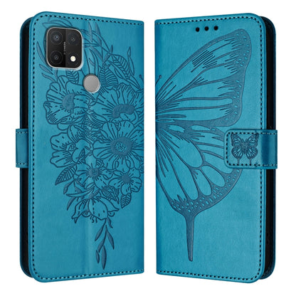 Embossed Butterfly Leather Phone Case, For OPPO A15 / A15s / A35 2021, For OPPO A92s, For OPPO A79 5G, For OPPO A79 5G Global
