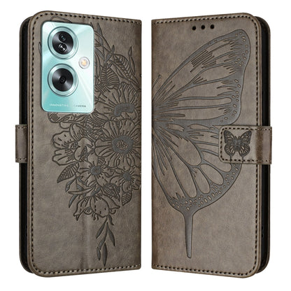Embossed Butterfly Leather Phone Case, For OPPO A15 / A15s / A35 2021, For OPPO A92s, For OPPO A79 5G, For OPPO A79 5G Global