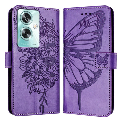 Embossed Butterfly Leather Phone Case, For OPPO A15 / A15s / A35 2021, For OPPO A92s, For OPPO A79 5G, For OPPO A79 5G Global