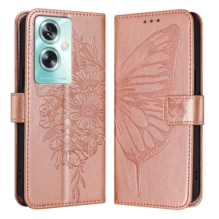 Embossed Butterfly Leather Phone Case, For OPPO A15 / A15s / A35 2021, For OPPO A92s, For OPPO A79 5G, For OPPO A79 5G Global