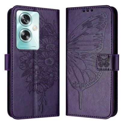 Embossed Butterfly Leather Phone Case, For OPPO A15 / A15s / A35 2021, For OPPO A92s, For OPPO A79 5G, For OPPO A79 5G Global