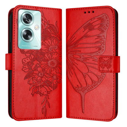 Embossed Butterfly Leather Phone Case, For OPPO A15 / A15s / A35 2021, For OPPO A92s, For OPPO A79 5G, For OPPO A79 5G Global