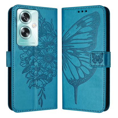 Embossed Butterfly Leather Phone Case, For OPPO A15 / A15s / A35 2021, For OPPO A92s, For OPPO A79 5G, For OPPO A79 5G Global
