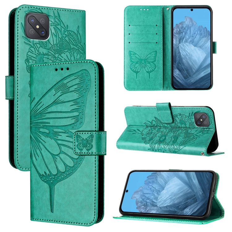 Embossed Butterfly Leather Phone Case, For OPPO A15 / A15s / A35 2021, For OPPO A92s, For OPPO A79 5G, For OPPO A79 5G Global