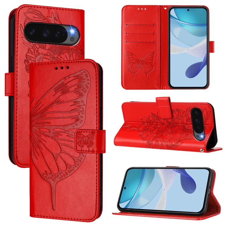 Embossed Butterfly Leather Phone Case, For Google Pixel 11 Pro XL, For Google Pixel 11 Pro / 11, For Google Pixel 10 Pro XL, For Google Pixel 10 / 10 Pro+, For Google Pixel 9a, For Google Pixel 9 Pro XL, For Google Pixel 9 Pro, For Google Pixel 9      ...