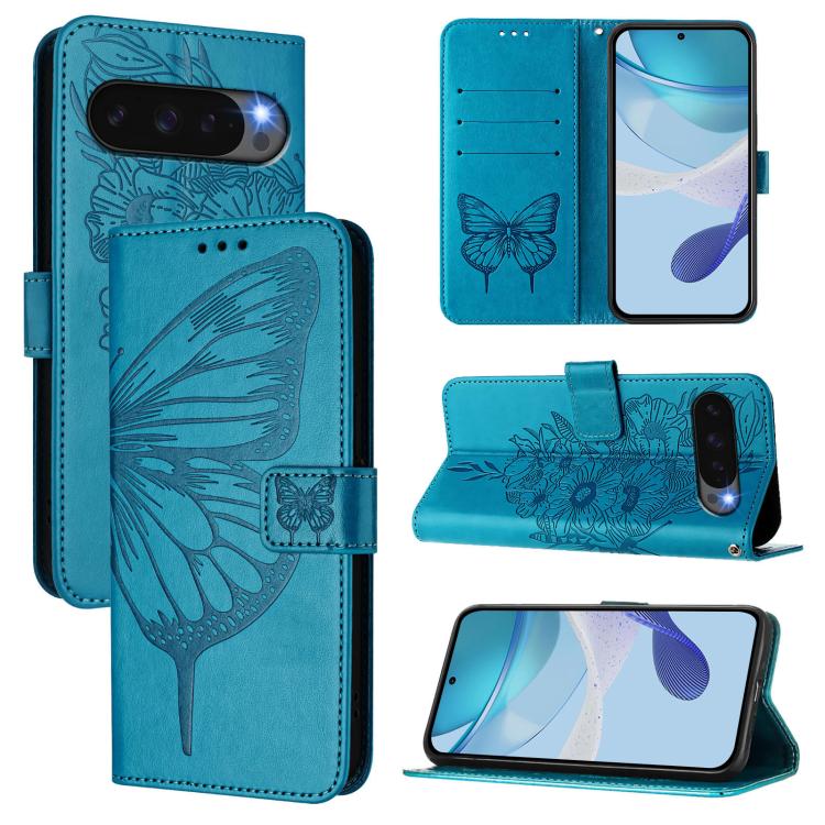 Embossed Butterfly Leather Phone Case, For Google Pixel 11 Pro XL, For Google Pixel 11 Pro / 11, For Google Pixel 10 Pro XL, For Google Pixel 10 / 10 Pro+, For Google Pixel 9a, For Google Pixel 9 Pro XL, For Google Pixel 9 Pro, For Google Pixel 9      ...