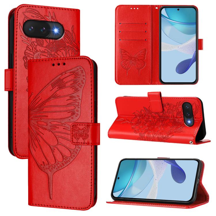 Embossed Butterfly Leather Phone Case, For Google Pixel 11 Pro XL, For Google Pixel 11 Pro / 11, For Google Pixel 10 Pro XL, For Google Pixel 10 / 10 Pro+, For Google Pixel 9a, For Google Pixel 9 Pro XL, For Google Pixel 9 Pro, For Google Pixel 9      ...