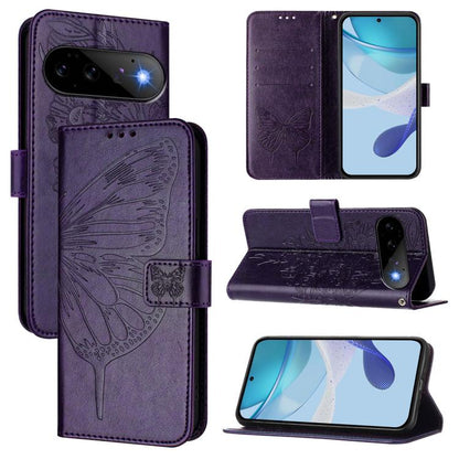 Embossed Butterfly Leather Phone Case, For Google Pixel 11 Pro XL, For Google Pixel 11 Pro / 11, For Google Pixel 10 Pro XL, For Google Pixel 10 / 10 Pro+, For Google Pixel 9a, For Google Pixel 9 Pro XL, For Google Pixel 9 Pro, For Google Pixel 9      ...