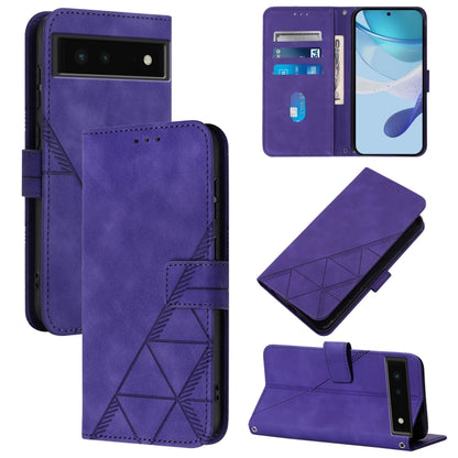 Crossbody 3D Embossed Flip Leather Phone Case, For Google Pixel 6 Pro, For Google Pixel 6