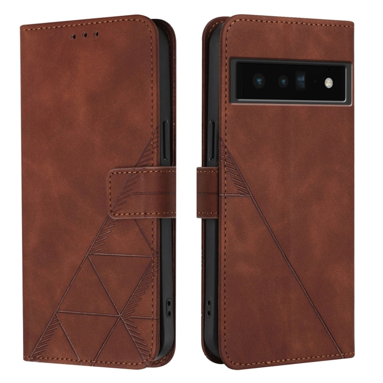 Crossbody 3D Embossed Flip Leather Phone Case, For Google Pixel 6 Pro, For Google Pixel 6