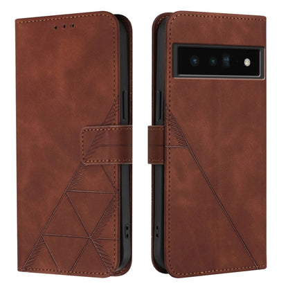 Crossbody 3D Embossed Flip Leather Phone Case, For Google Pixel 6 Pro, For Google Pixel 6