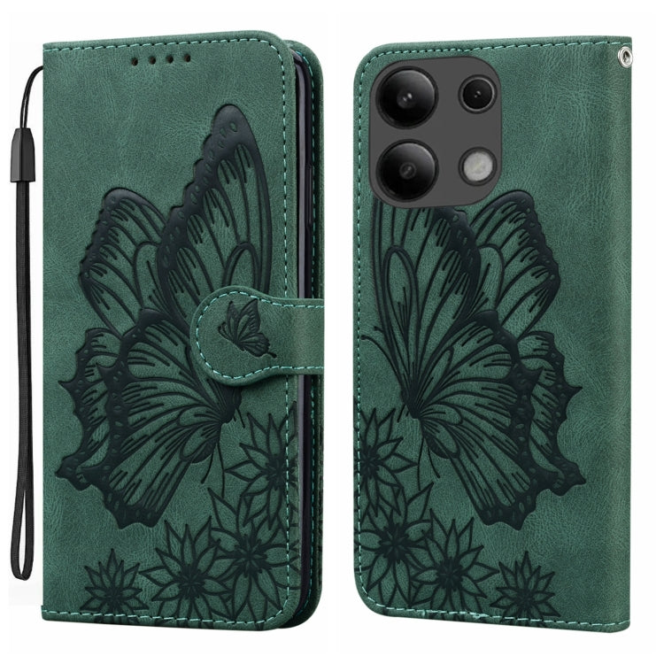 Retro Skin Feel Butterflies Embossing Horizontal Flip Leather Phone Case, For Xiaomi Redmi Note 13 Pro 4G, For Xiaomi Redmi Note 13 4G, For Xiaomi Redmi 13C / POCO C65, For Xiaomi Redmi Note 13 Pro+ 5G