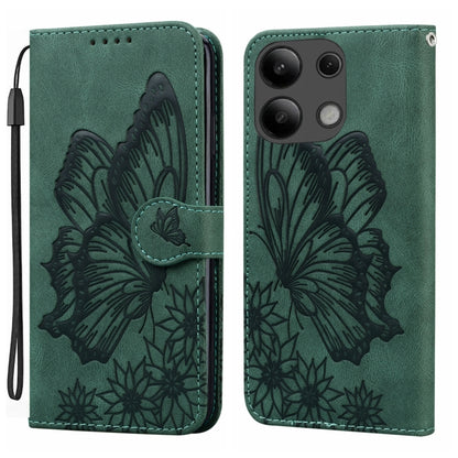 Retro Skin Feel Butterflies Embossing Horizontal Flip Leather Phone Case, For Xiaomi Redmi Note 13 Pro 4G, For Xiaomi Redmi Note 13 4G, For Xiaomi Redmi 13C / POCO C65, For Xiaomi Redmi Note 13 Pro+ 5G