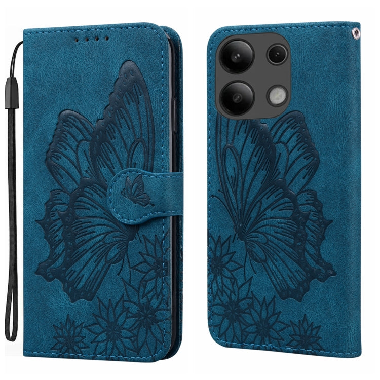 Retro Skin Feel Butterflies Embossing Horizontal Flip Leather Phone Case, For Xiaomi Redmi Note 13 Pro 4G, For Xiaomi Redmi Note 13 4G, For Xiaomi Redmi 13C / POCO C65, For Xiaomi Redmi Note 13 Pro+ 5G