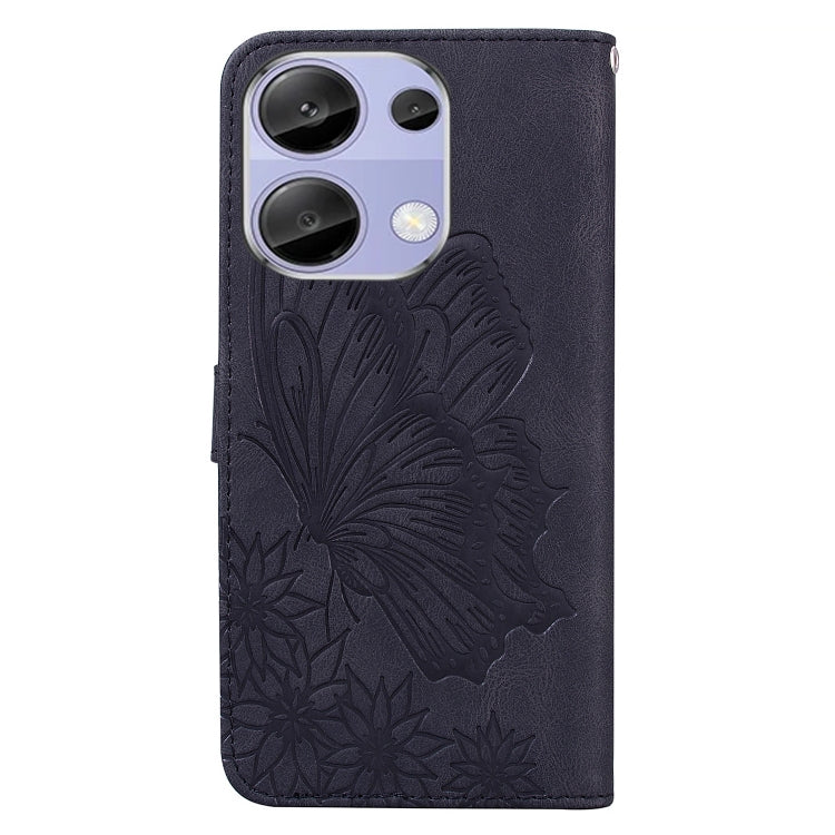 Retro Skin Feel Butterflies Embossing Horizontal Flip Leather Phone Case, For Xiaomi Redmi Note 13 Pro 4G, For Xiaomi Redmi Note 13 4G, For Xiaomi Redmi 13C / POCO C65, For Xiaomi Redmi Note 13 Pro+ 5G