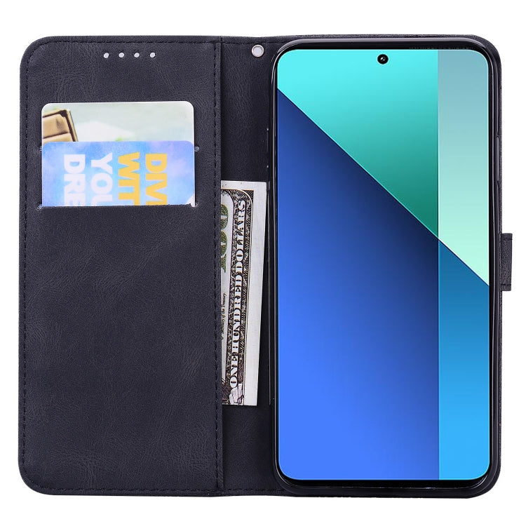 Retro Skin Feel Butterflies Embossing Horizontal Flip Leather Phone Case, For Xiaomi Redmi Note 13 Pro 4G, For Xiaomi Redmi Note 13 4G, For Xiaomi Redmi 13C / POCO C65, For Xiaomi Redmi Note 13 Pro+ 5G