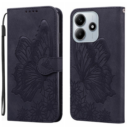Retro Skin Feel Butterflies Embossing Horizontal Flip Leather Phone Case, For Redmi Note 17 5G / 4G Global 169.7mm, For Redmi Note 17 Pro Max 5G Global 163.4mm, For Redmi Note 17 Pro 5G Global 163.5mm, For Redmi 17 5G / 4G Global 170mm                 ...