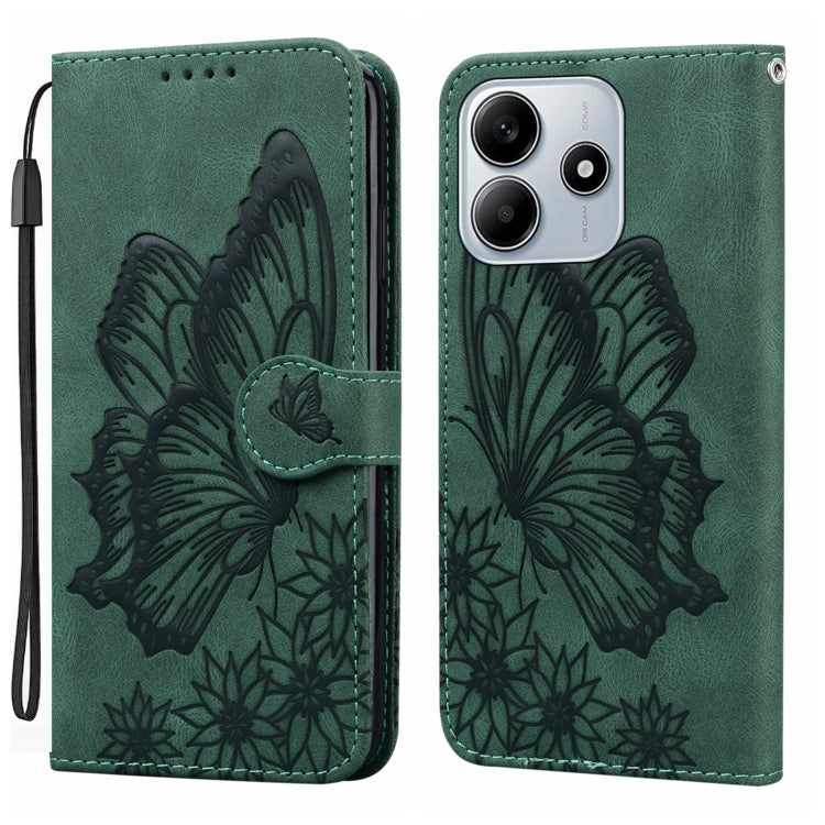 Retro Skin Feel Butterflies Embossing Horizontal Flip Leather Phone Case, For Redmi Note 17 5G / 4G Global 169.7mm, For Redmi Note 17 Pro Max 5G Global 163.4mm, For Redmi Note 17 Pro 5G Global 163.5mm, For Redmi 17 5G / 4G Global 170mm                 ...