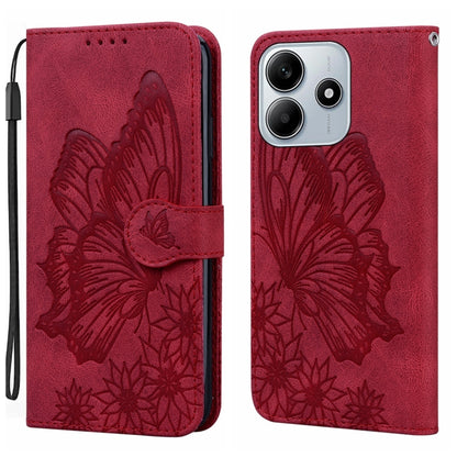 Retro Skin Feel Butterflies Embossing Horizontal Flip Leather Phone Case, For Redmi Note 17 5G / 4G Global 169.7mm, For Redmi Note 17 Pro Max 5G Global 163.4mm, For Redmi Note 17 Pro 5G Global 163.5mm, For Redmi 17 5G / 4G Global 170mm                 ...