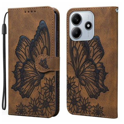 Retro Skin Feel Butterflies Embossing Horizontal Flip Leather Phone Case, For Redmi Note 17 5G / 4G Global 169.7mm, For Redmi Note 17 Pro Max 5G Global 163.4mm, For Redmi Note 17 Pro 5G Global 163.5mm, For Redmi 17 5G / 4G Global 170mm                 ...