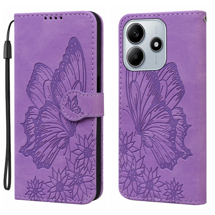 Retro Skin Feel Butterflies Embossing Horizontal Flip Leather Phone Case, For Redmi Note 17 5G / 4G Global 169.7mm, For Redmi Note 17 Pro Max 5G Global 163.4mm, For Redmi Note 17 Pro 5G Global 163.5mm, For Redmi 17 5G / 4G Global 170mm                 ...