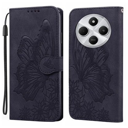 Retro Skin Feel Butterflies Embossing Horizontal Flip Leather Phone Case, For Redmi Note 17 5G / 4G Global 169.7mm, For Redmi Note 17 Pro Max 5G Global 163.4mm, For Redmi Note 17 Pro 5G Global 163.5mm, For Redmi 17 5G / 4G Global 170mm                 ...