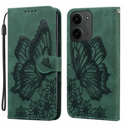 Retro Skin Feel Butterflies Embossing Horizontal Flip Leather Phone Case, For Redmi Note 17 5G / 4G Global 169.7mm, For Redmi Note 17 Pro Max 5G Global 163.4mm, For Redmi Note 17 Pro 5G Global 163.5mm, For Redmi 17 5G / 4G Global 170mm                 ...